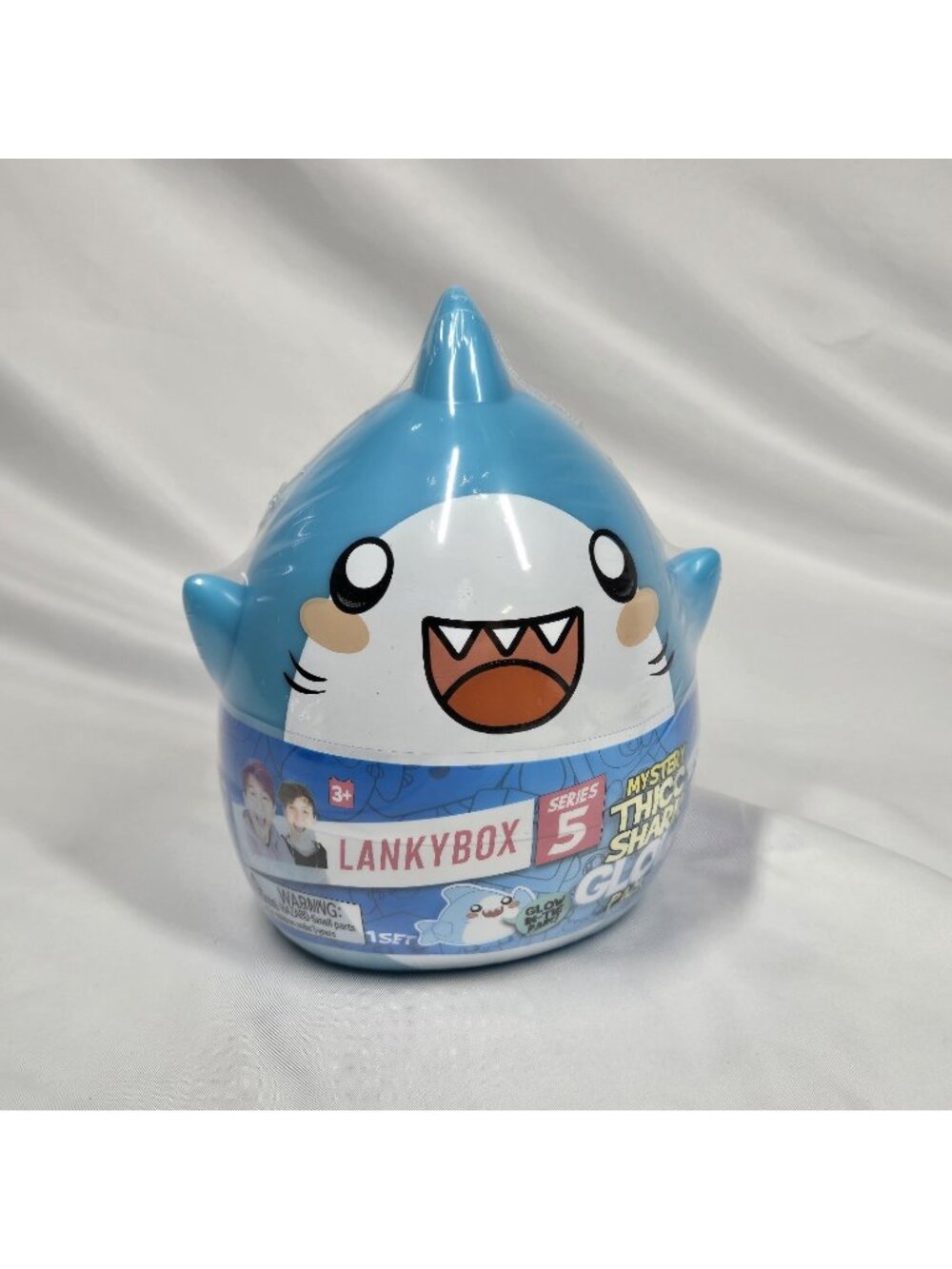 LankyBox Series 5 Mystery Thicc Shark Glow Egg Toy Figure Pack Glow in the Dark